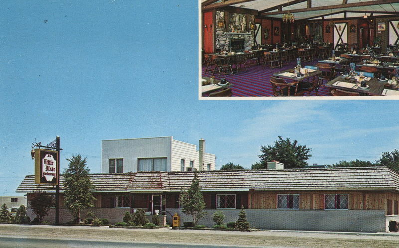 Little Dixie Restaurant - Vintage Postcard
